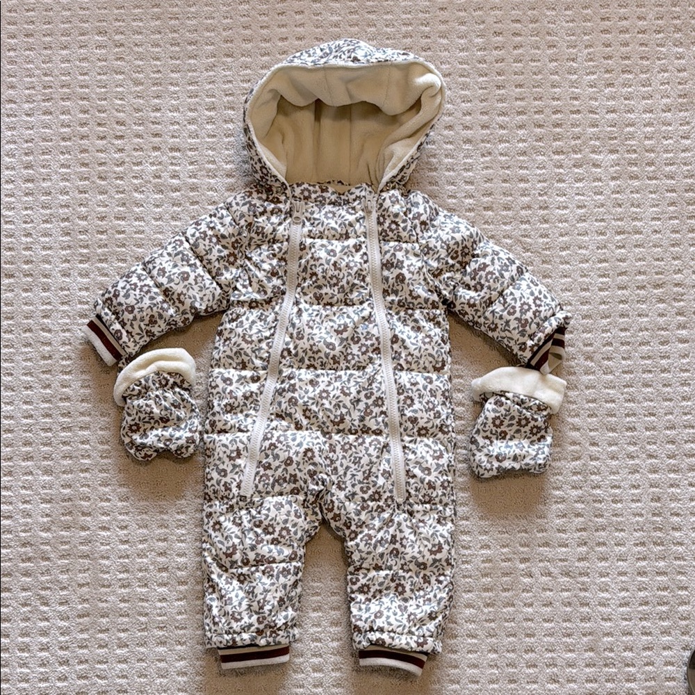 Rylee + Cru Floral One Piece Snowsuit